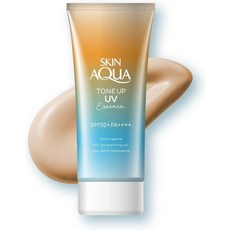 스킨 아쿠아 (skin aqua) 톤 업 UV 에센스 선크림 투명감 업 라벤더 SPF50+, 1개