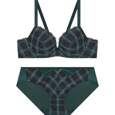 게스언더웨어 속옷 홀리데이 글렌체크 와이어브라팬티세트DWRB11 UQC786 OMU022