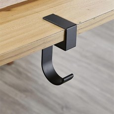 휴대용 가방 걸이 책상 학교 사무실 가장자리 데스크탑 백팩 펀치 옆 핸드백, Color: 3. A black, 1개