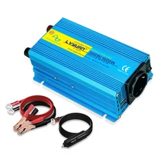 LVYUAN 순수 사인파 인버터 배터리 전원 전압 변압기 12V 220V, 01 1000W peak, 02 europe, 01 12V
