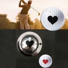 골프공 도장 볼 마커 라이너 마킹 스탬프, 1개, 하트