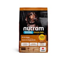 nutram 迷你犬 T27 無穀全能犬糧, 2kg, 1個, 火雞