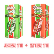 리본캔디 사과맛 1개 + 딸기맛 1개 38g 총2개, 2개