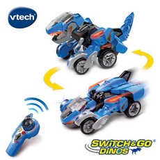 Vtech 遙控聲光變形恐龍車 霸王龍-達西, 1個
