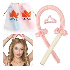 럭스올리브 고밀도소재 셀프헤어롤 구르프 틱톡헤어롤 고데롤 웨이브세팅롤 여신펌 전용 파우치, 핑크, 1개