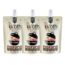 쿠팡블루 강쥐 몸보신용 간식 소고기 황태육수 3개 보양식 퍼피 통조림 촉촉함, 180ml