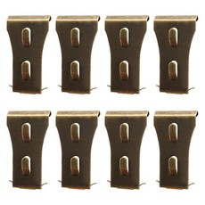 Bonsicoky 벽돌 벽 클립 8개 황동 금속 벽돌 행거 클립 5.7~6.4cm(2.25~2.45인치) 벽돌에 적합 야외 벽돌 벽용 스틸 후크 파티오 및 정원용 장식용, 8