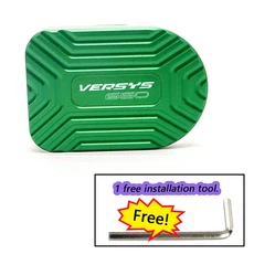 Kawasaki VERSYS650 1000 Versys 650 300 1000 오토바이 CNC 알루미늄 후방 브레이크 커버 발판 페달 스텝 확장 플레이트, [01] Versys650 Green