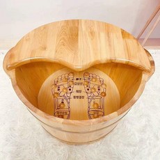 습식족욕기 원목 편백나무 족욕통 원형 히노끼 족탕, 26 양손잡이 경혈, 기본 모델명/품번