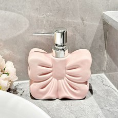 글로아픽 바디워시 리필용기 세제 샴푸 디스펜서 물비누, 1개, A. 리본 모양 로션 병 핸드솝 병 가볍고 홈 욕실 샴