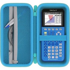 Baval Texas Instruments TI-84 Plus CE/TI-84 플러스/TI-Nspire CX II CAS/TI-Nspire CX II/TI-83 플러스/TI-8, 블루 케이스, 민트 그린 지퍼