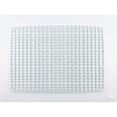 Nicole寵物 健康舒適白色細網格踏墊 小片塑膠底網 寵物踏板, 1個