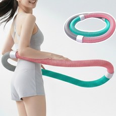 무소음 스프링훌라후프 공간절약 다이어트 훌라우프, 1개, 훌라후프, 1440g