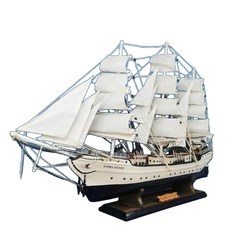 범선 모형 다이캐스트 요트 LED 선박 대형 보트, 63x12x48cm, 1개