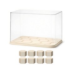 公仔收納盒 防塵展示盒 積木疊加, 1個