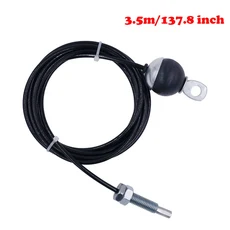 2.5M/3M/3.5M 블랙 체육관 스틸 케이블 와이어 로프 5MM 헤비 듀티 부품 액세서리 리프팅 훈련 도르래 홈 피트니스 장비, 13 타입 C-3.5m