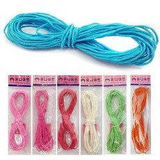 문구사무/칼라지끈(약 2mm/중갈색/유니아트) 생활용품 취미 공예 비즈 만들기재료+노드커머스Shop, 빠른배송