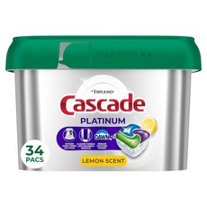 Cascade 白金洗碗機專用洗滌劑 清新香氛 34入, 1個