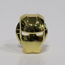 아이언맨 스타트버튼 커버 메탈 자동차 시동버튼, 1개, 골드