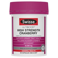 [스위스] 울티부스트 고함량 크랜베리 25000mg 90캡슐, 90정, 1개