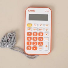 계산기 메모 간단한 디자인의 학생 기본 고감도 버튼 휴대용 문구 용품, 109 Orange_CN, 없음