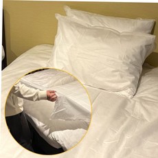 휴대 싱글 일회용 세트 여행 침대시트 일회용침대커버 59000EA 1EA