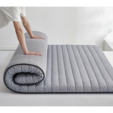 메모리폼 토퍼 매트리스 퀸 침대 바닥, 90x200cm 기숙사 침대, 3.스탠다드5CM엘레강트그레이항균