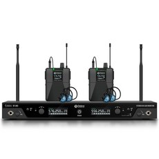 FROKET ST 202 스테레오 무선 이어폰 모니터 시스템 스테 리턴 바디팩 수신기 IEM 시스템 560 590MHZ 주파수 대역, 560 to 590MHz 1RX