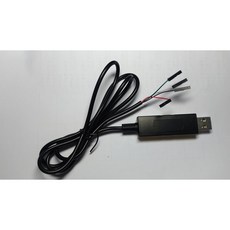 萬平 USB to TTL(A公 2.8V 杜邦1或2米) Win10 / Win11 PL2303GC 三色燈, 1個, 杜邦線(2.54,1_4P)1米