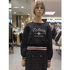 에고이스트 자수포인트 트위드 루즈핏 티셔츠 EQ1WL-164 P003479045 590626