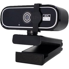 FHD 4K 웹캠 자동초점 USB 데스크탑 카메라 검은색 내장 마이크 영상회의 온라인 회의 범용 삼각대 호환 클립 노트북과 LCD 모니터에 적합, FHD 4K 웹캠 자동초점 USB 데스크탑 카메라 검은