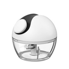 DFMEI 蒜泥器家用多功能切蒜器廚房便攜手動拉蒜器攪蒜機蒜蓉小型攪碎機, 1個, 黑白色A510:如圖