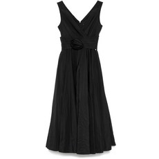 니사 민소매 미디 드레스