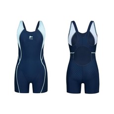 여아 X백 4부 반신 수영복 GS2F865_NV