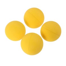 코비우다 고탄성 훈련 공 4팩 옐로우 고무 반응 실내 야외 스포츠 연습용 미니 바운스 속도 민첩성 및 훈련용
