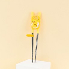 릴팡 포켓몬스터 킨더 스텐 젓가락 2단계 피카츄 옐로우, 1개, 포켓몬스터 킨더스텐젓가락2단계
