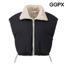 [백화점 홈쇼핑 정품] GGPX 페이크 퍼 퀼팅 리버시블 베스트 GPAVT005F