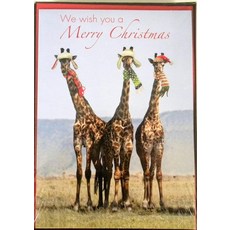 내셔널지오그래픽 기린 크리스마스 카드-- 18 Cnt 159857