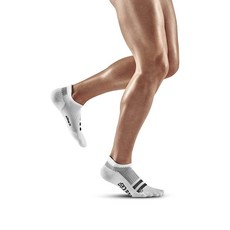 CEP 남성 및 여성용 트레이닝 노쇼 러닝 양말 맥스 쿠션 화이트. 455202