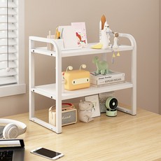 베랄룰 다용도 책상 정리 공간 높이 조절 가능 주방 수납 스탠드 선반 길이 50cm, 화이트, 1개