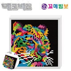 [구마누] 어린이보석십자수 액자보석십자수 DIY보석십자수 데코비즈 150 보석십자수 E05 색동 표범