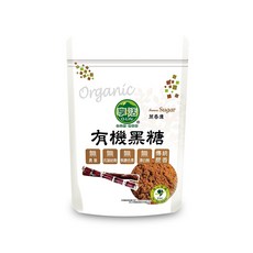 Q-life 享活 有機黑糖 400g 紅甘蔗 天然蔗香 無添加 無色素 無農藥 無漂白, 1個, 400g/包