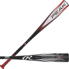 Rawlings | 피크 야구 배트 | USA | -10 | 6.7cm(2 5/8인치) 배럴 | 73.7cm(29인치), -11, 76.2 cm