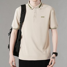 保齡球上衣polo衫男涼感衣薄款正肩速乾翻領上衣透氣排汗t恤短袖寬鬆運動短袖上衣大尺碼商務休閒上衣工作中年高爾夫球氣質吸濕排汗男裝8055polo衫