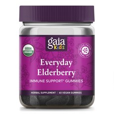 gaia HERBS 接骨木萃取軟糖, 1個, 40 件