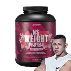 NS 웨이트 프로틴 크런치 딸기팝 2kg 벌크업 프로틴, 1개