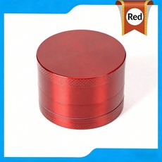 鋅合金磨煙器平板4層金屬研磨grinder, 1個, red:40MM
