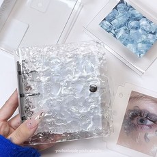 아이돌 포토앨범 스티커 영화 폴라로이드 보관함 인스탁스 미니 사진첩, 10매, 3. 투명 크리스탈 A8 미니 앨범