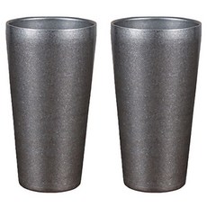 SoBuy 빈티지 스테인리스 304 더블월 물컵 450ml, 그레이 스트레이트, 2개