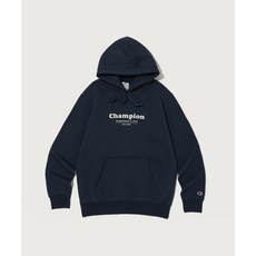 [국내 매장품] CHAMPION 백 그래픽 기모 후드 티셔츠 Normal Navy 199453